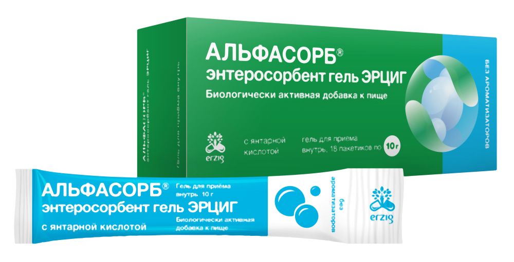 АЛЬФАСОРБ ЭНТЕРОСОРБЕНТ ГЕЛЬ Д/ПРИЕМА ВНУТРЬ Б/АРОМАТА 10Г №18