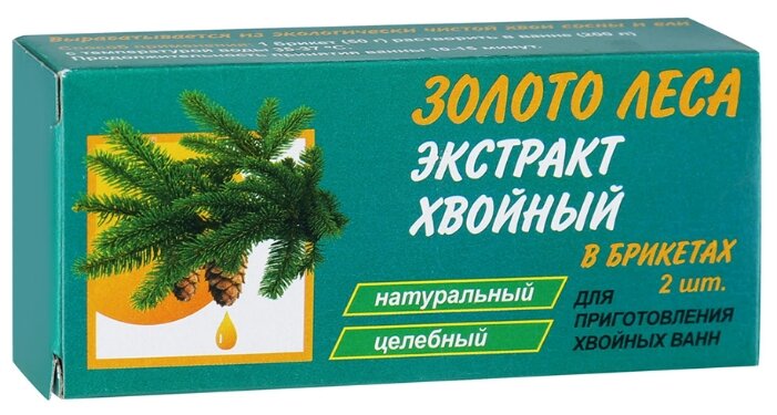 ХВОЙНЫЙ ЭКСТРАКТ БРИКЕТ 50Г №2