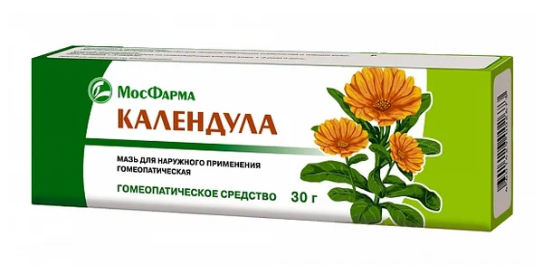 КАЛЕНДУЛА МАЗЬ ГОМЕОПАТ 30Г/МОСКОВСКАЯ ФФ/