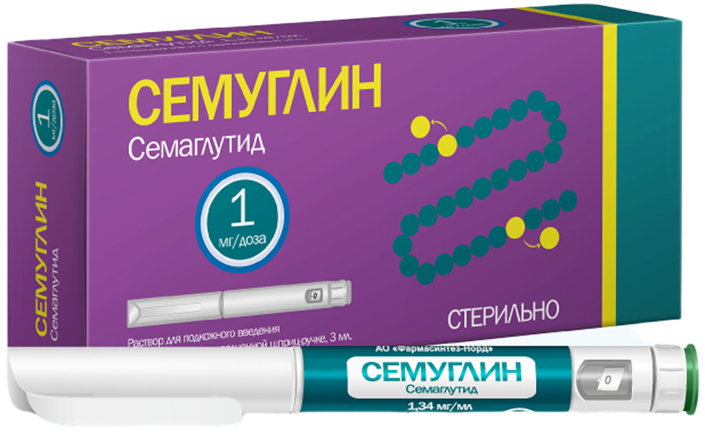 СЕМУГЛИН Р-Р П/К 1МГ/ДОЗА ШПРИЦ-РУЧКА 3МЛ+ИГЛА №4