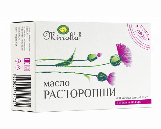 РАСТОРОПШИ МАСЛО КОМПЛ С ВИТ Е КАПС 0,3Г №200/МИРРОЛЛА/
