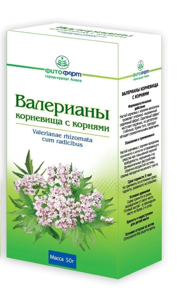 ВАЛЕРИАНЫ КОРНЕВИЩА С КОРНЯМИ 50Г /ФИТОФАРМ/