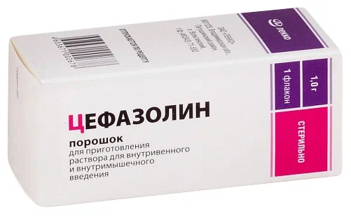 ЦЕФАЗОЛИН ПОР Д/Р-РА В/М В/В ФЛ 1Г/ЛЕККО/