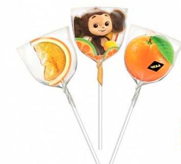 ЧЕБУРАШКА SWEET BAR КАРАМЕЛЬ НА ПАЛОЧКЕ АССОРТИ 11Г УТ 58898/КОНФИТРЕЙД/