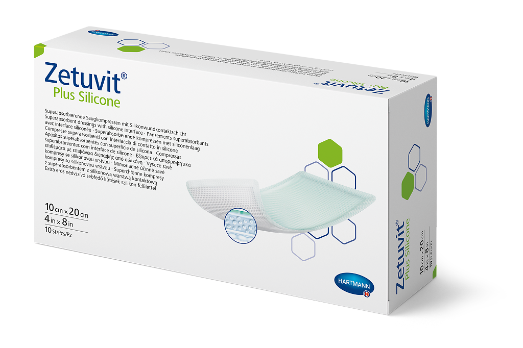 ХАРТМАНН ПОВЯЗКА НА РАНУ ЦЕТУВИТ+СИЛИКОН СУПЕРАБС 10Х20СМ №10 Д