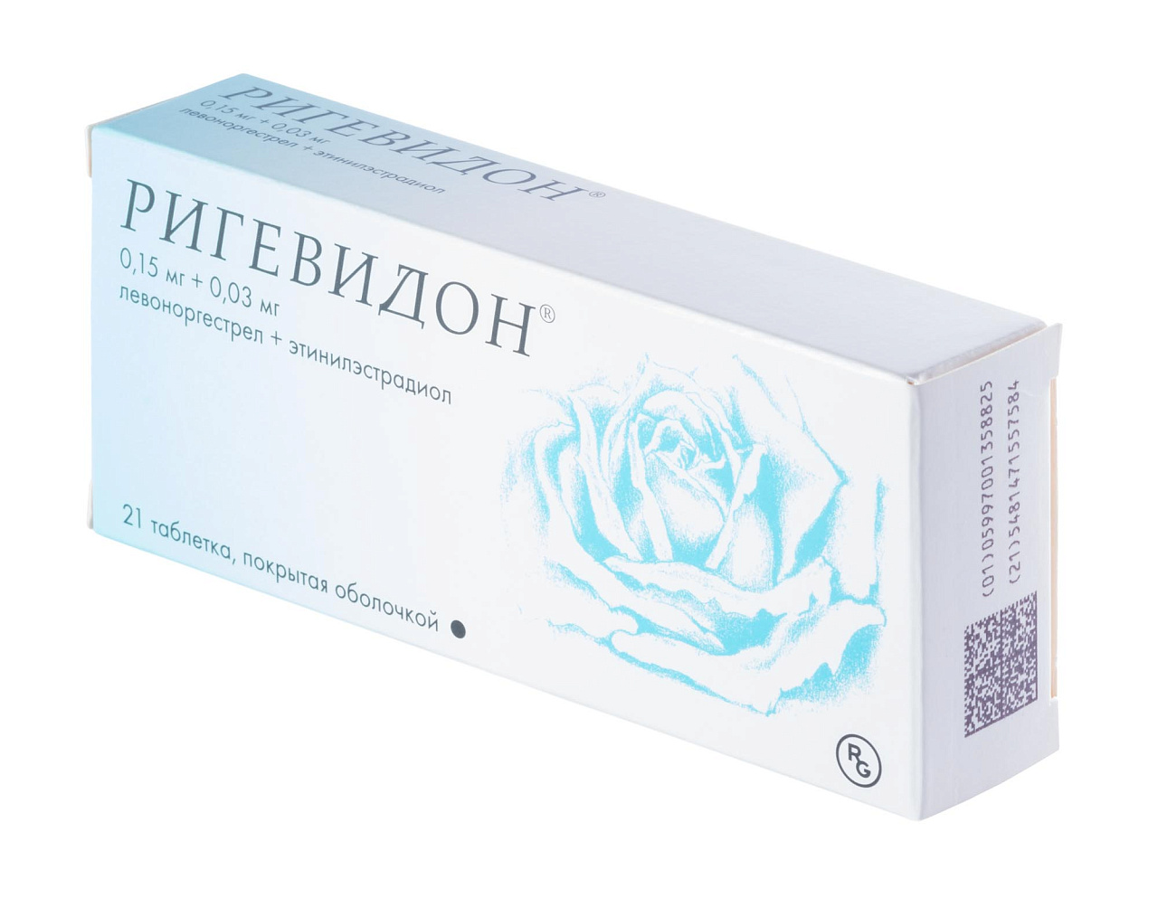 РИГЕВИДОН ТАБ П/О 0,15МГ+0,03МГ №21