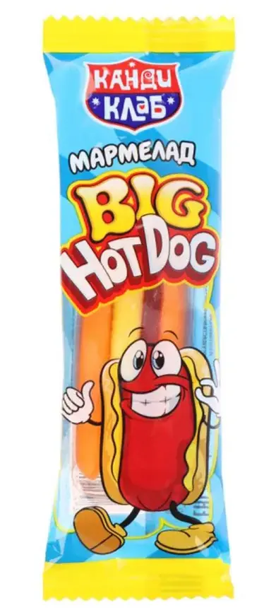 МАРМЕЛАД CRAZY GUMMY BIG HOT DOG 18Г №36 Д