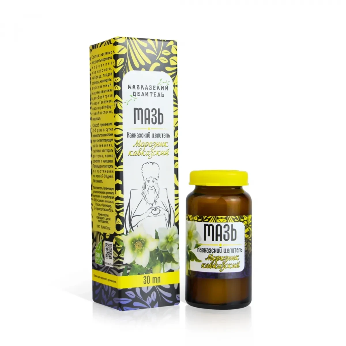 МАЗЬ МОРОЗНИК КАВКАЗСКИЙ СТЕКЛО 30МЛ/КАВКАЗСКИЙ ЦЕЛИТЕЛЬ/