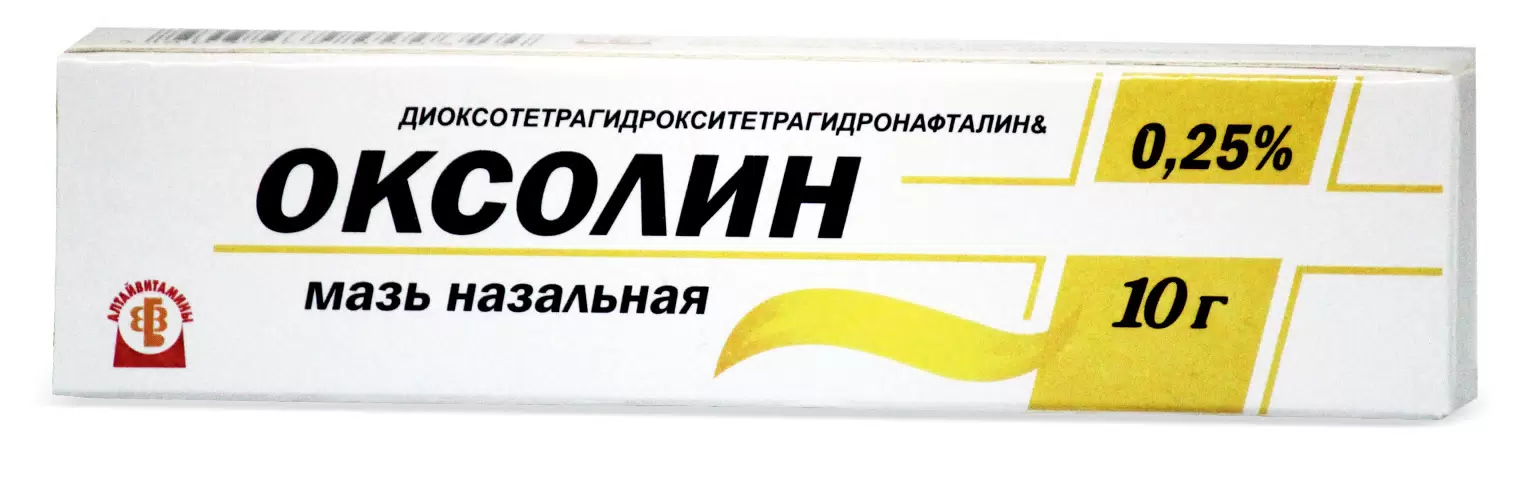 ОКСОЛИН МАЗЬ НАЗАЛЬНАЯ 0,25% 10Г/АЛТАЙВИТАМИНЫ/