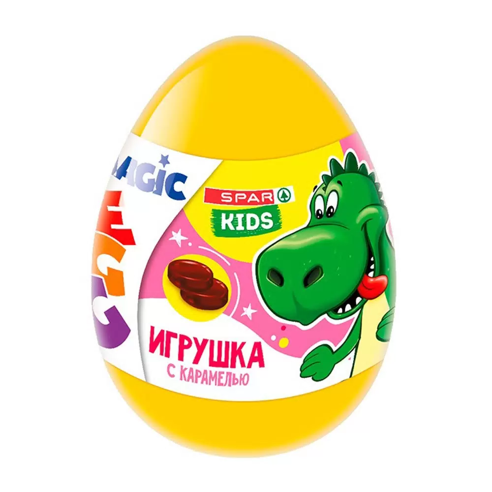 ДРАКОНЫ MAGIC EGG КАРАМЕЛЬ В ПЛАСТИКОВОМ ЯЙЦЕ С ИГРУШКОЙ 10Г УТ68307/КОНФИТРЕЙД/