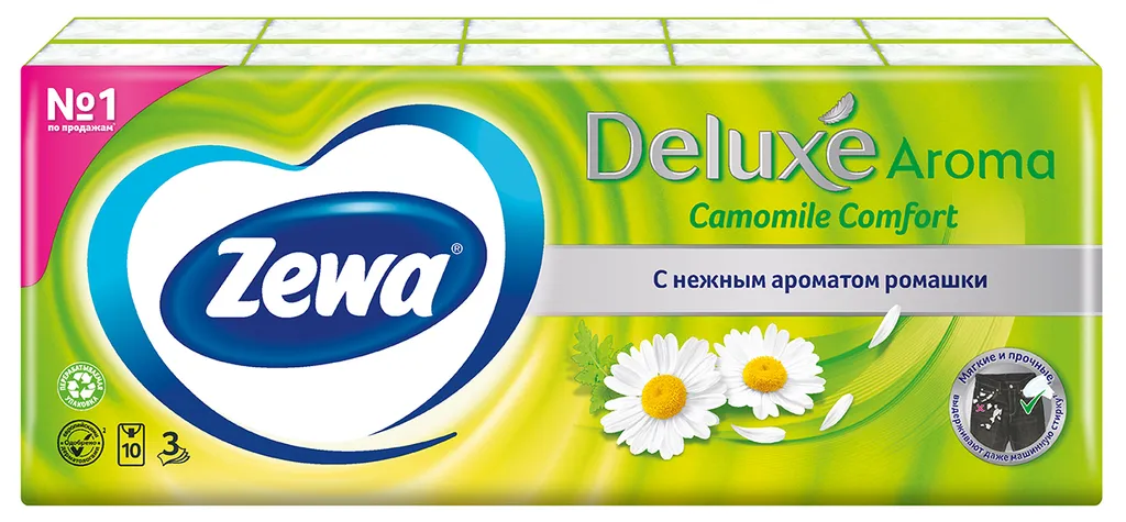 ЗЕВА ДЕЛЮКС ПЛАТОЧКИ БУМ №10Х10 РОМАШКА Д