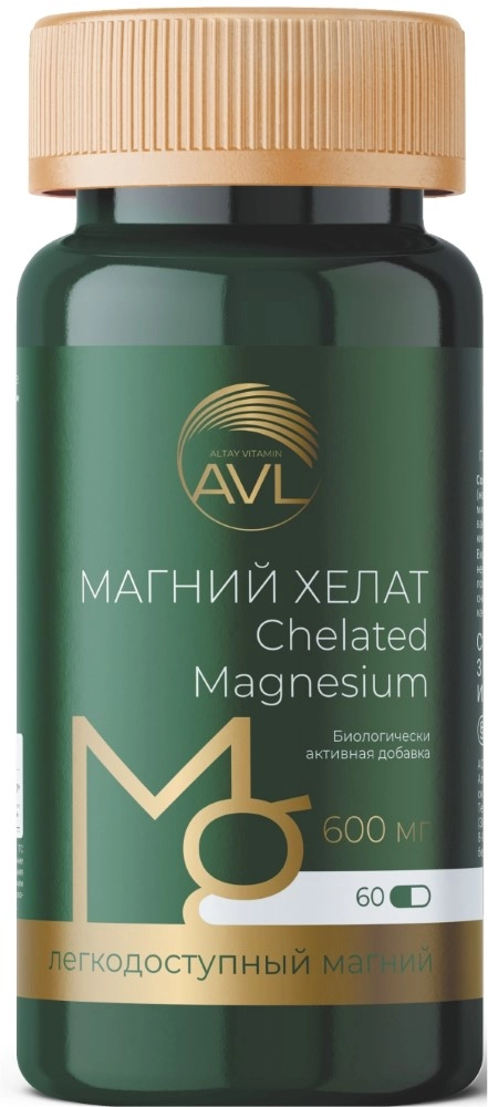 МАГНИЙ ХЕЛАТ КАПС 636МГ №60