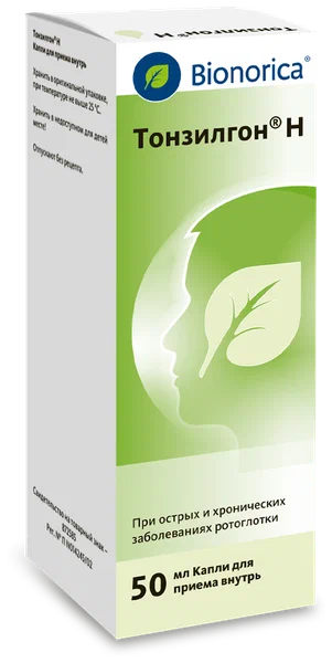 ТОНЗИЛГОН Н КАПЛИ 50МЛ