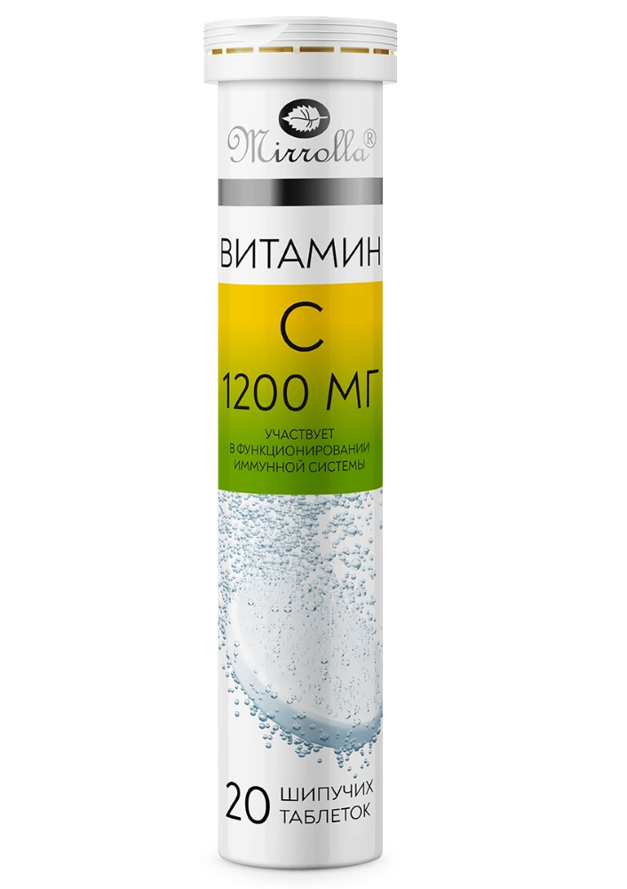 ВИТАМИН С 1200 ТАБ ШИП СО ВКУСОМ АПЕЛЬСИНА МАССОЙ 4Г №20