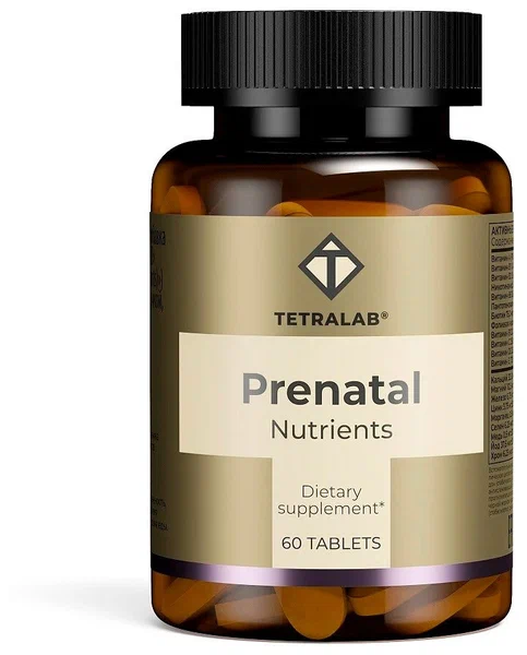 ТЕТРАЛАБ МУЛЬТИВИТАМИНЫ И МИНЕРАЛЫ ДЛЯ БЕРЕМЕННЫХ ПРЕНАТАЛ ТАБ №60