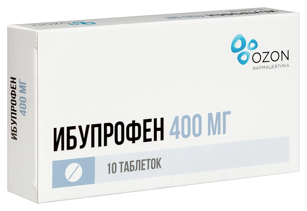 ИБУПРОФЕН ТАБ П/П/О 400МГ №10/ОЗОН/