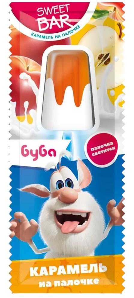 БУБА SWEET BAR КАРАМЕЛЬ НА СВЕТЯЩЕЙСЯ ПАЛОЧКЕ МОРОЖЕНОЕ 24/24 10Г УТ55149/КОНФИТРЕЙД/