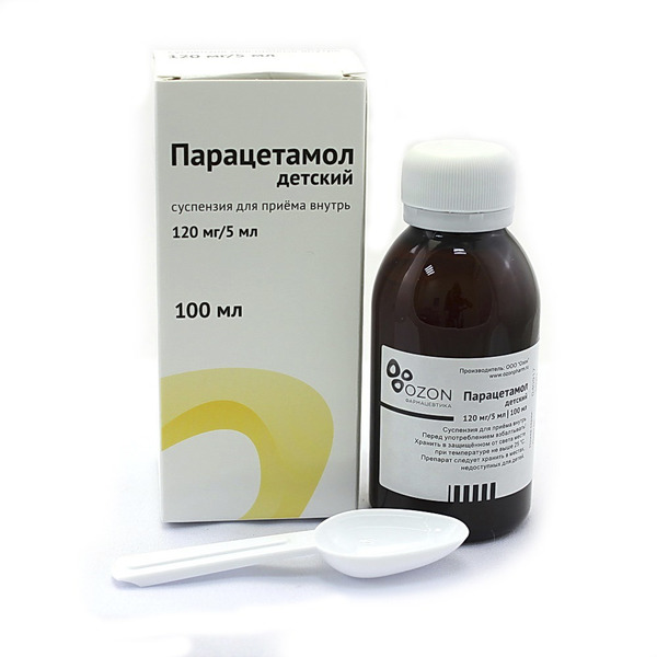 ПАРАЦЕТАМОЛ ДЕТСКИЙ СУСП 120МГ/5МЛ 100МЛ/ОЗОН/