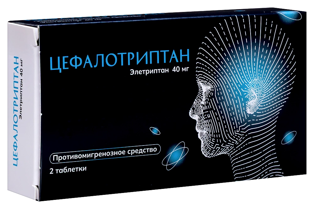 ЦЕФАЛОТРИПТАН ТАБ П/П/О 40МГ №2