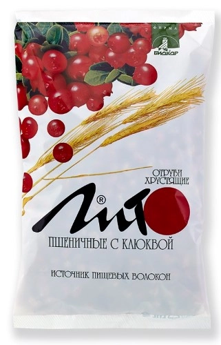 ОТРУБИ ЛИТО ПШЕНИЧНЫЕ КЛЮКВА 200Г