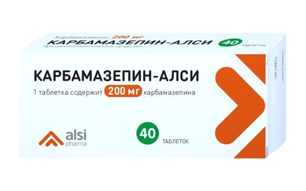 КАРБАМАЗЕПИН ТАБ 200МГ №40 /АЛСИ/