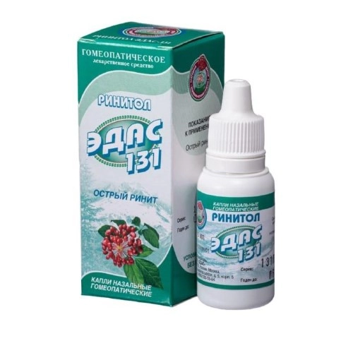 ЭДАС 131 РИНИТОЛ КАПЛИ НАЗАЛЬНЫЕ ГОМЕОПАТ 15МЛ