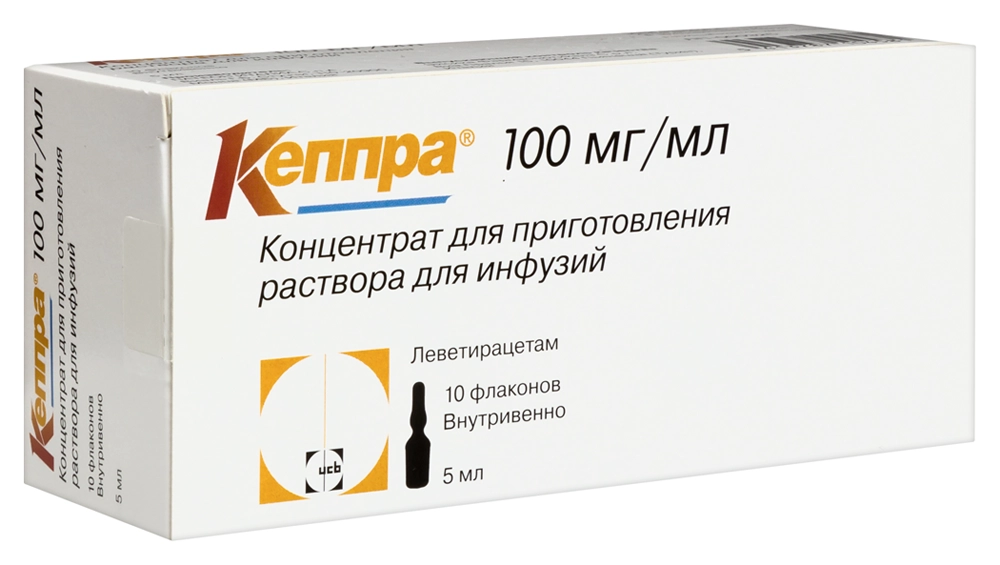 КЕППРА КОНЦ. ДЛЯ Р-РА Д/ИНФ 100МГ/МЛ 5МЛ ФЛ №10