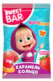 МАША И МЕДВЕДЬ SWEET BAR КАРАМЕЛЬ В ФОРМЕ КОЛЬЦА 10Г УТ64256/КОНФИТРЕЙД/