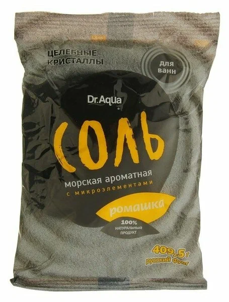 ДОКТОР АКВА СОЛЬ ДЛЯ ВАНН АРОМАТНАЯ РОМАШКА 500Г