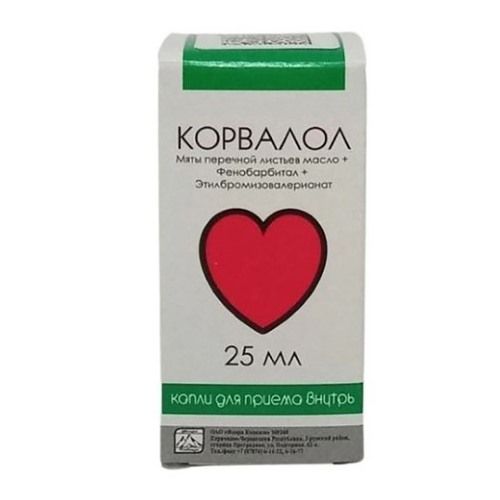КОРВАЛОЛ КАПЛИ ВНУТРЬ ФЛ 25МЛ/ФЛОРА КАВКАЗА/