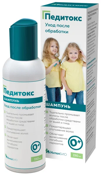ПЕДИТОКС ШАМПУНЬ ДЛЯ ВОЛОС УХОД ПОСЛЕ ОБРАБОТКИ 150МЛ