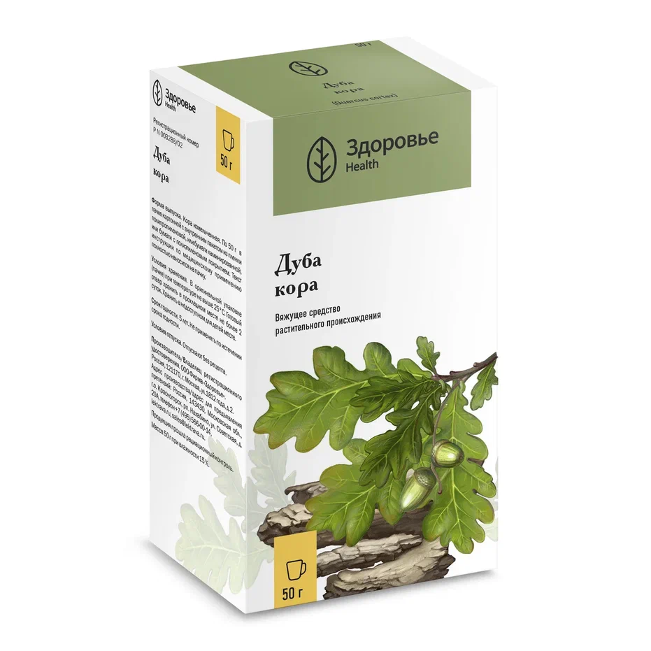 ДУБА КОРА 50Г/ЗДОРОВЬЕ/