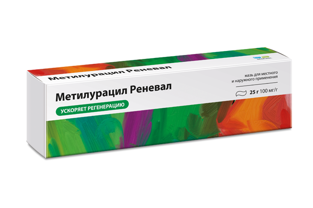 МЕТИЛУРАЦИЛ МАЗЬ 10% 25Г/ОБНОВЛЕНИЕ/