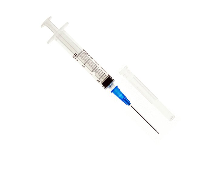 ШПРИЦ 2МЛ 3-Х КОМП ЛУЕР SLIP ОДНОРАЗ С ИГЛОЙ 23G 0,6Х32ММ №1/ЛЕЙКО/