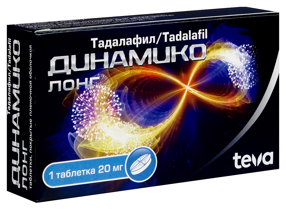 ДИНАМИКО ЛОНГ ТАБ П/О 20МГ №1/TEВA/