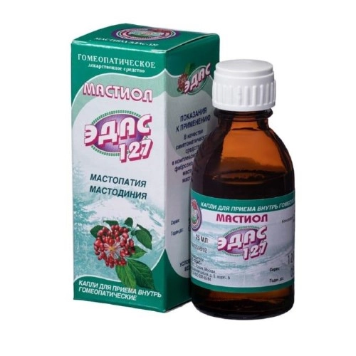 ЭДАС 127 МАСТИОЛ КАПЛИ ВНУТРЬ ГОМЕОПАТ 25МЛ