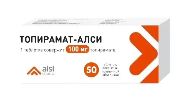 ТОПИРАМАТ-АЛСИ ТАБ П/О 100МГ №50/АЛСИ/