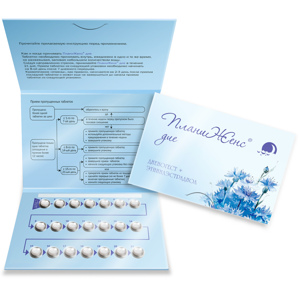 ПЛАНИЖЕНС ДИЕ ТАБ 2МГ+30МКГ №21
