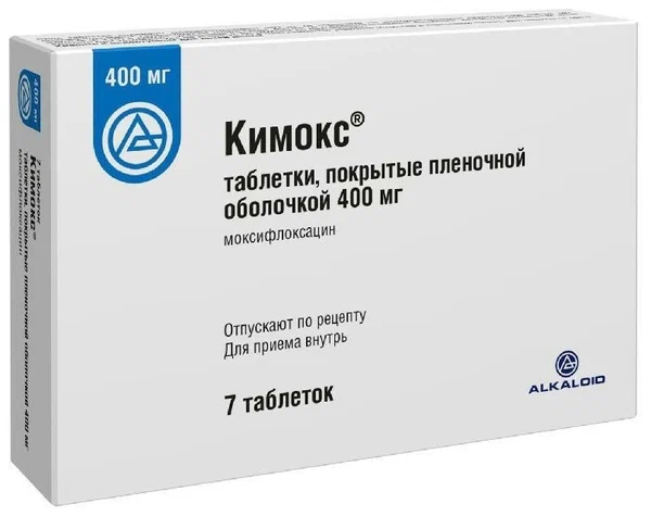 КИМОКС ТАБ П/О 400МГ №7