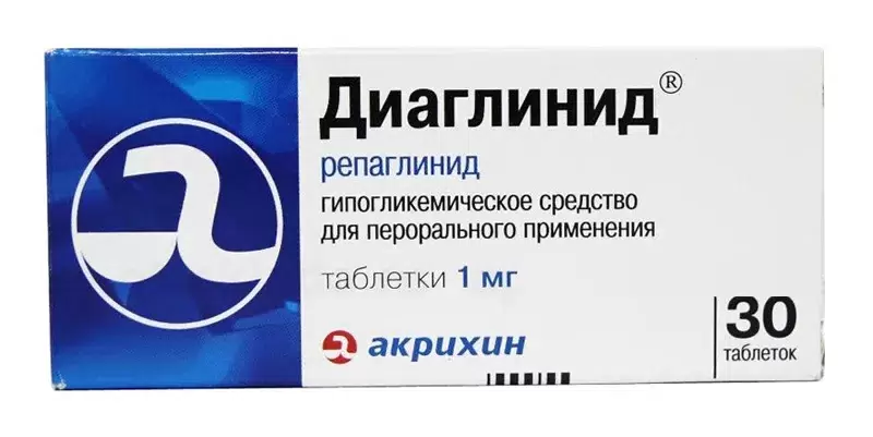 ДИАГЛИНИД ТАБ 1МГ №30