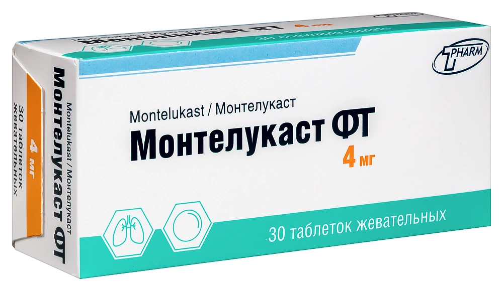 МОНТЕЛУКАСТ ТАБ ЖЕВ 4МГ №30/ФАРМТЕХНОЛОГИЯ/