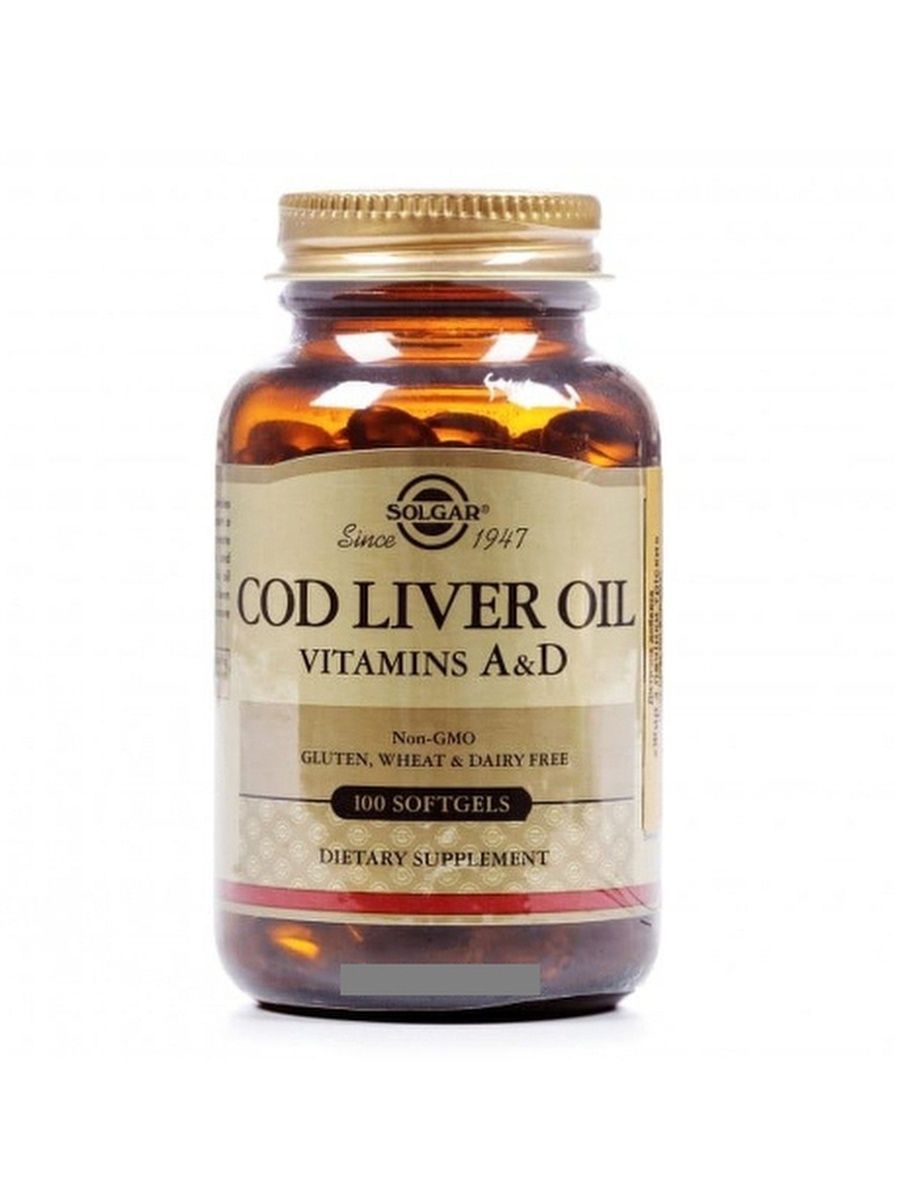 СОЛГАР ЖИР ИЗ ПЕЧЕНИ ТРЕСКИ КАПС №100