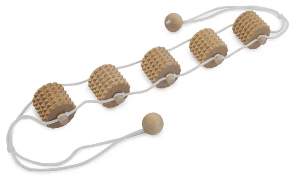 МАССАЖЕР ДЕРЕВ ЛЕНТОЧНЫЙ С ШИПАМИ 5 РОЛИКОВ 3222