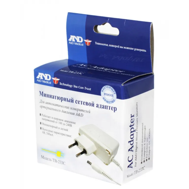 ЭЙ ЭНД ДИ АДАПТЕР СЕТЕВОЙ МИНИАТЮРНЫЙ TB-233C