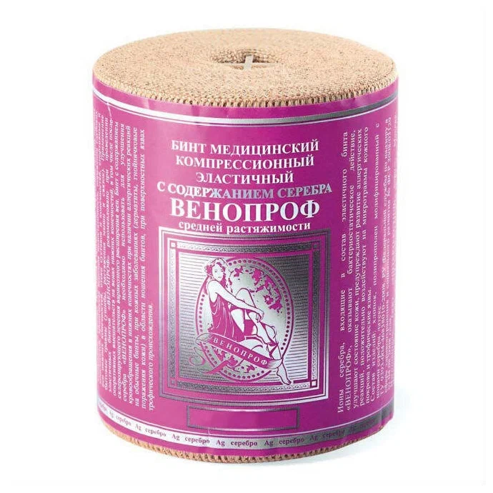 БИНТ ЭЛАСТИЧНЫЙ ИНТЕКС ВЕНОПРОФ СР 8X300СМ С ЗАСТЕЖ