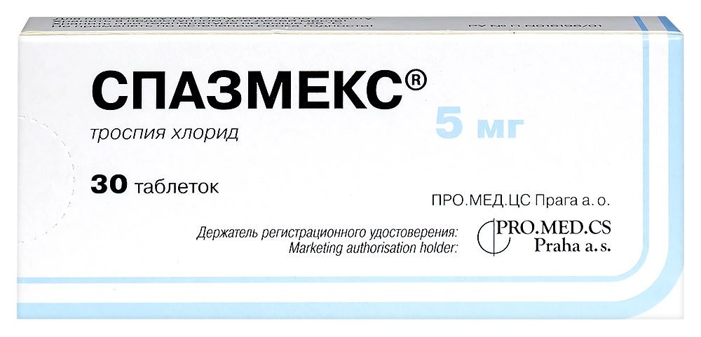 СПАЗМЕКС ТАБ 5МГ №30
