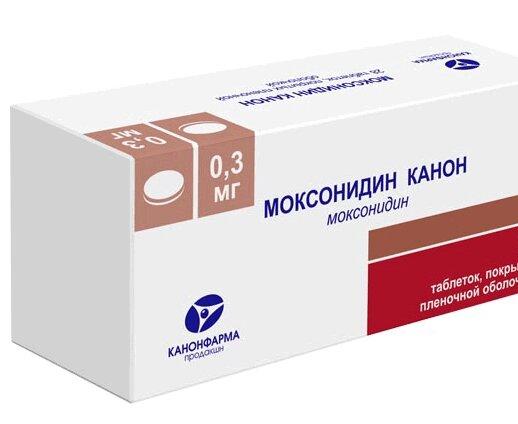 МОКСОНИДИН ТАБ П/О 0,3МГ №28/КАНОН/