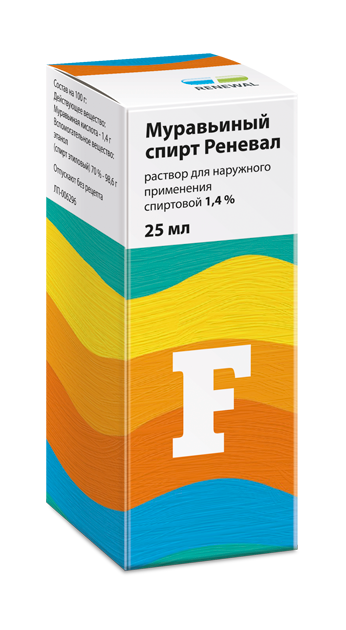 МУРАВЬИНЫЙ СПИРТ Р-Р СПИРТ 1,4% 25МЛ/ОБНОВЛЕНИЕ/