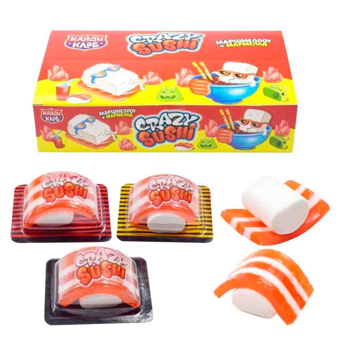 МАРМЕЛАД С МАРШМЕЛЛОУ CRAZY SUSHI 15Г №20 Д