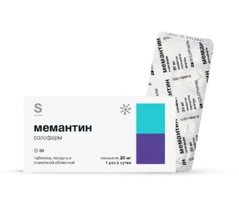 МЕМАНТИН ТАБ П/О 20МГ №30/ГРОТЕКС/